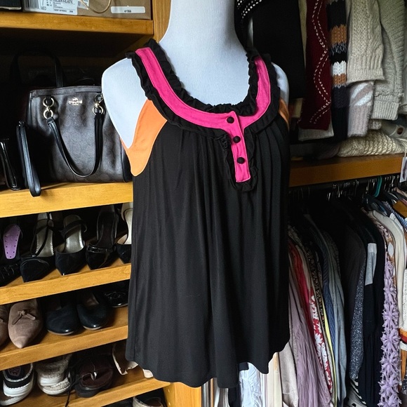 ⭐️BOGO FREE⭐️ VICTORIAS SECRET Moda International Color Block Tank - Picture 3 of 8